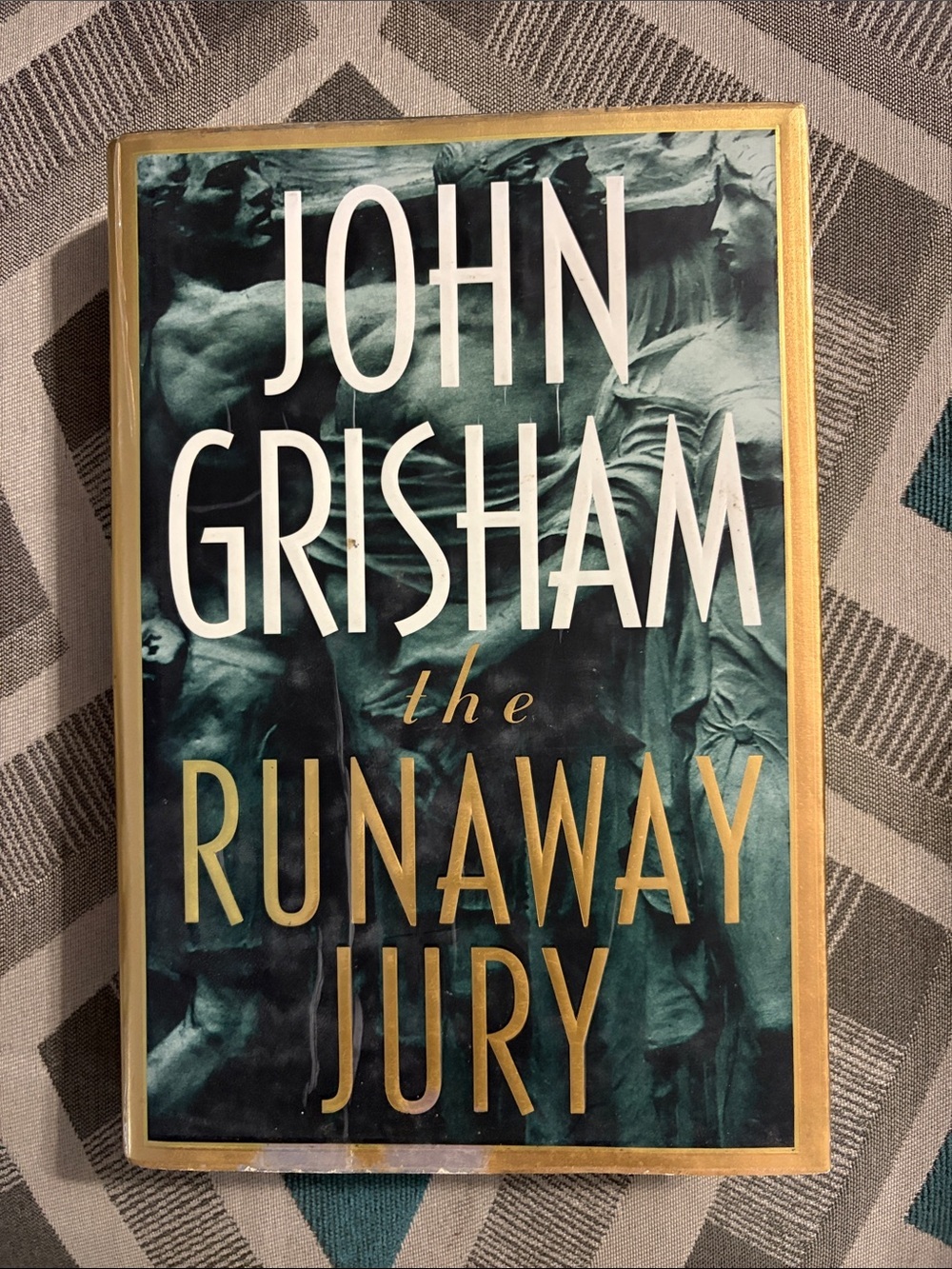 John Grisham "The Runaway Jury" Hardcover - Teal & Gold Cover